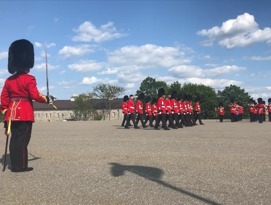 Change of guard at Citadelle de Quebec