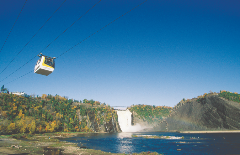 Places to see near Quebec  - Montmorency Falls.