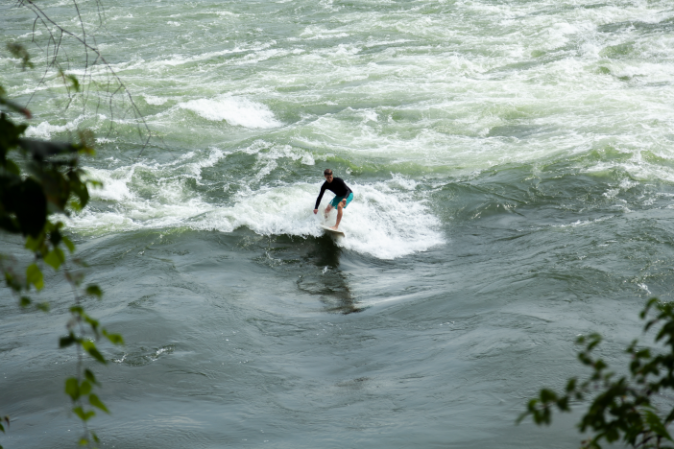 Places to visit and to experience in Montreal: River Surfing