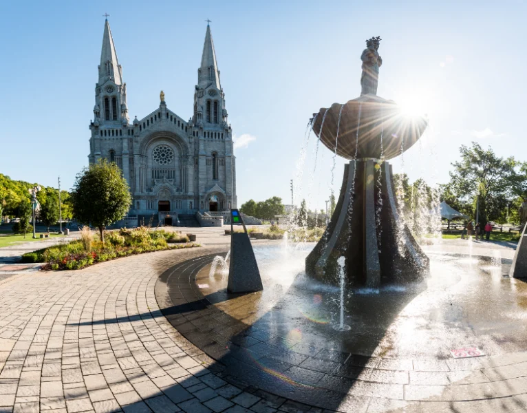 Sainte-Anne Basilica is one of the Quebec City tourist attractions.