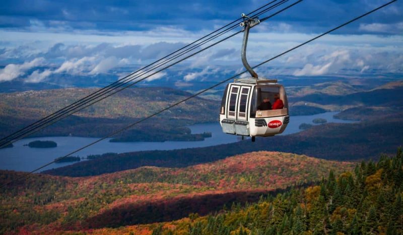 See Mont Tremblant during Fall in a gondola