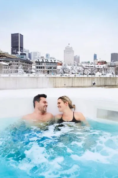 Bota Bota Spa is a famous Montreal attraction during winter