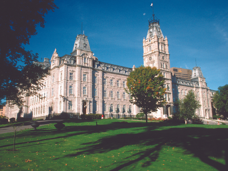 Enjoy the sight of the Parliament Building. It's one of the places to visit in Quebec.