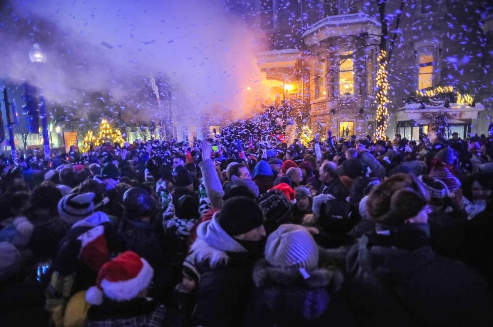 New Year event in Quebec City in December